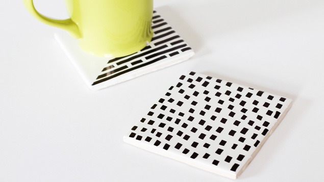 Girls’ Night Out: Hand Decorated Ceramic Tile Coasters