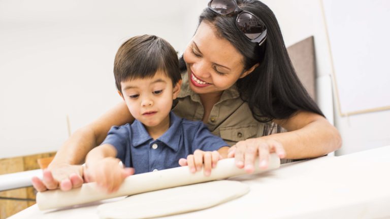 Sensory Play in Paint for Babies