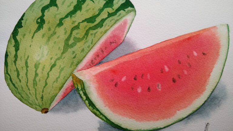 Summer Watermelons in Watercolor