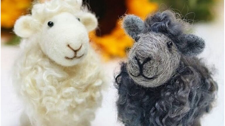 Intro to Needle Felting: Wooly Sheep