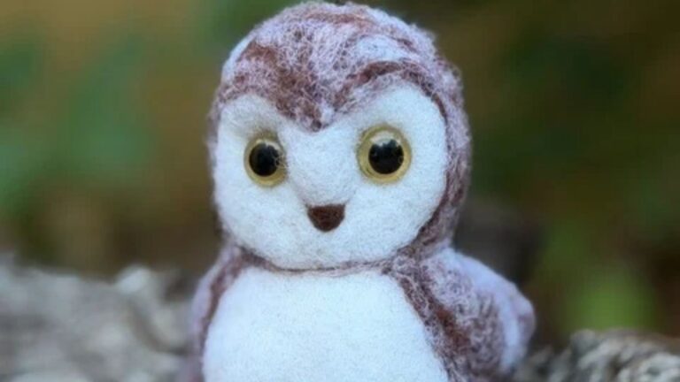 Intro to Needle Felting: Owl